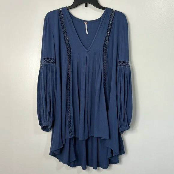 Free People Just The Two of Us Swing Tunic Dress Size XS - Picture 2 of 9